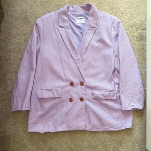 Old Navy Women's Lavender Linen Blazer XL